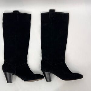 Maje Black Heeled suede Boots
